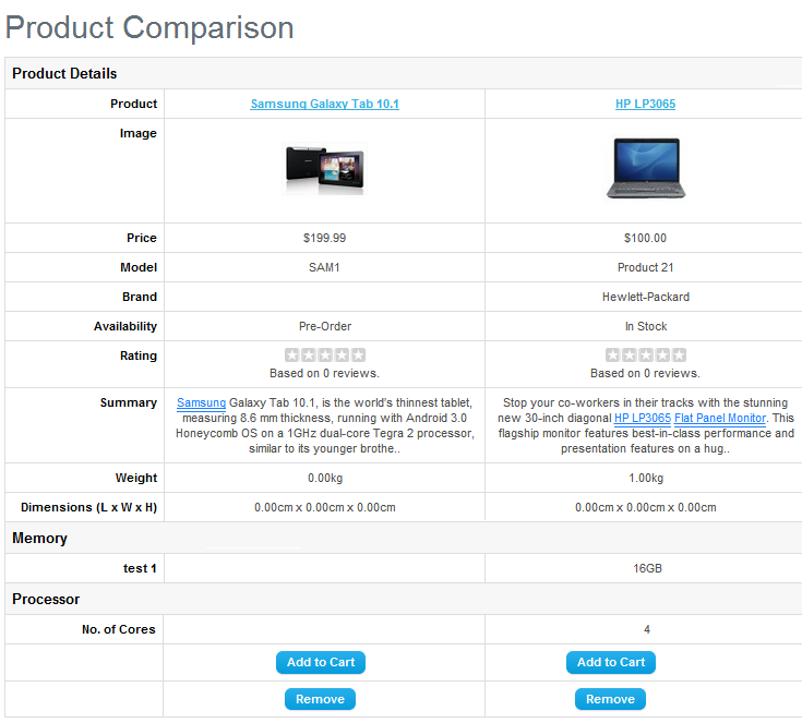 front office product compare