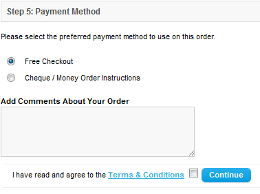 payment method